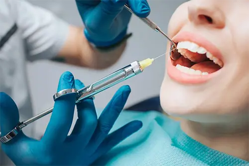 Dental anesthesia used in root canal treatment at Cosmodontist Clinic