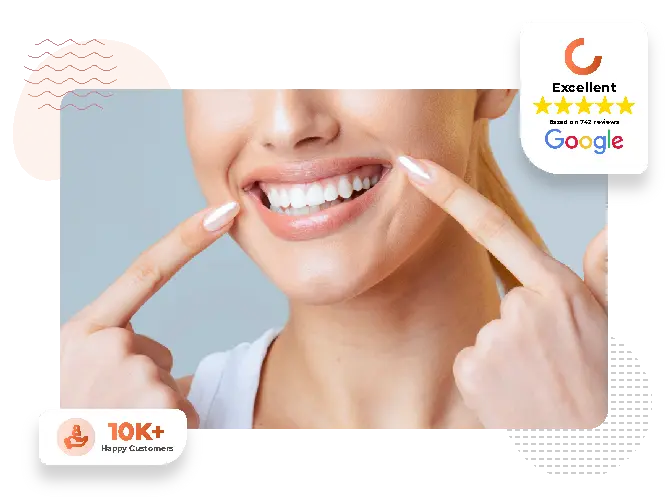 Customized smile designing illustration